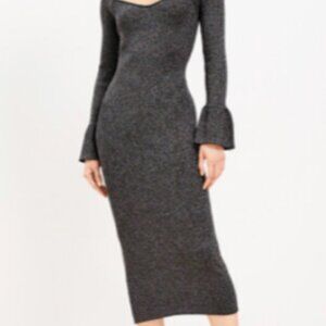 LOFT Trumpet Sleeve Sweater Dress